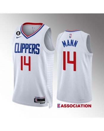 LA Clippers Terance Mann 14 2022-23 Association Edition White Jersey Swingman