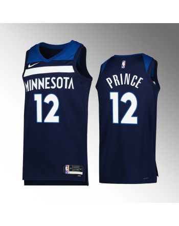 Minnesota Timberwolves Taurean Prince 12 2022-23 Icon Edition Navy Jersey Swingman