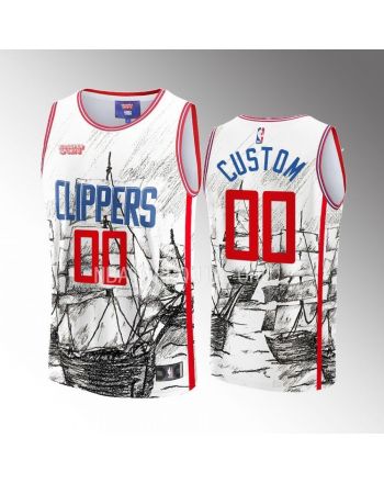 Custom LA Clippers NBA & KidSuper Studios Unisex Hometown Jersey