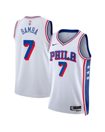 Mo Bamba 7 Philadelphia 76ers 2023/24 Swingman Jersey - Association Edition - White