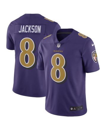 Lamar Jackson 8 Baltimore Ravens Color Rush Vapor Limited Jersey - Purple