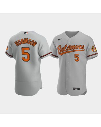 Brooks Robinson 5 Baltimore Orioles Gray Road Jersey Jersey