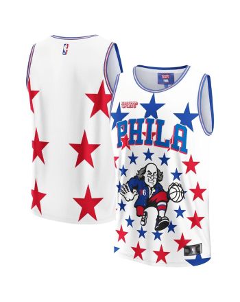 Philadelphia 76ers NBA & KidSuper Studios Unisex Hometown Jersey - White