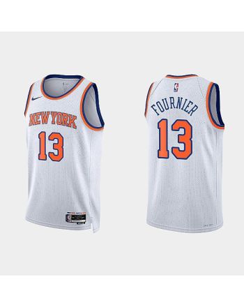 New York Knicks Evan Fournier 13 2022-23 Association Edition White Men Jersey Swingman