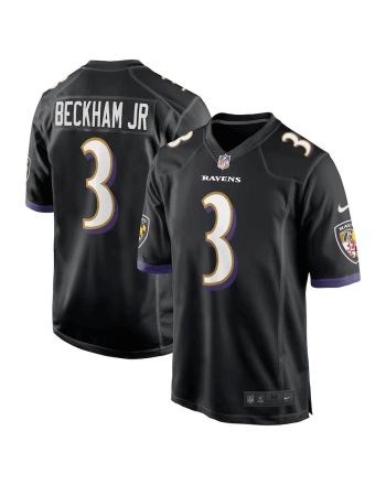 Odell Beckham Jr. 3 Baltimore Ravens Alternate Game Men Jersey - Black