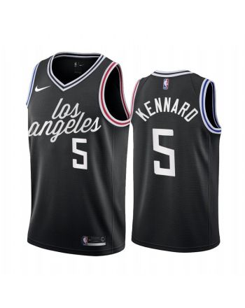 Luke Kennard 2022-23 Los Angeles Clippers Black 5 City Edition Jersey Cursive - Men Jersey