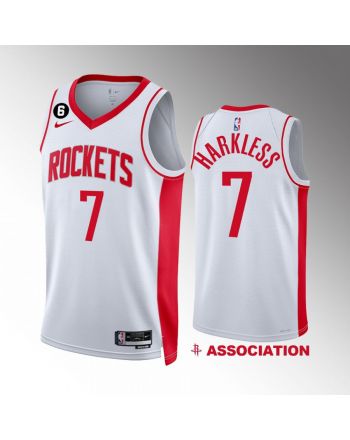 Moe Harkless 7 Houston Rockets White Men Jersey 2022-23 Association Edition Swingman