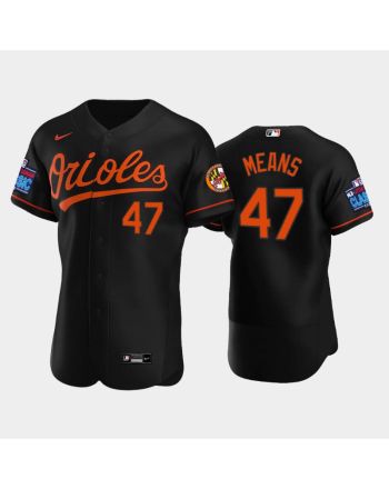 John Means 47 Little League Classic 2022-23 Baltimore Orioles Black Alternate Jersey