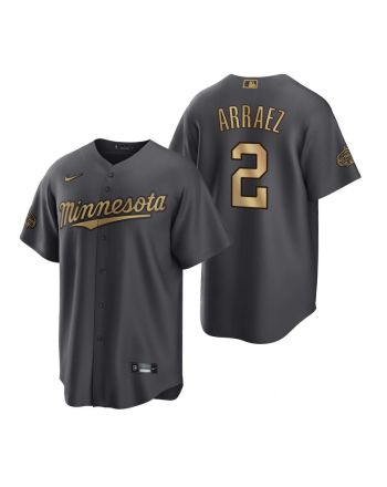 Minnesota Twins Luis Arraez Charcoal 2022-23 All-Star Game Jersey