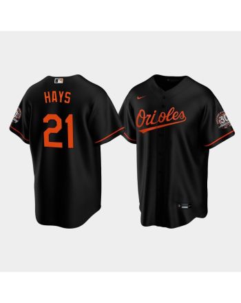 Men's Baltimore Orioles Austin Hays 21 Alternate Black Jersey Jersey