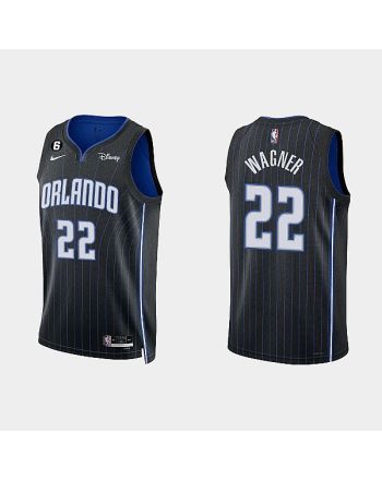 Orlando Magic 22 Franz Wagner 2022-23 Icon Edition Black Men Jersey