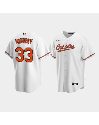 Men's Baltimore Orioles 33 Eddie Murray White Home Jersey Jersey