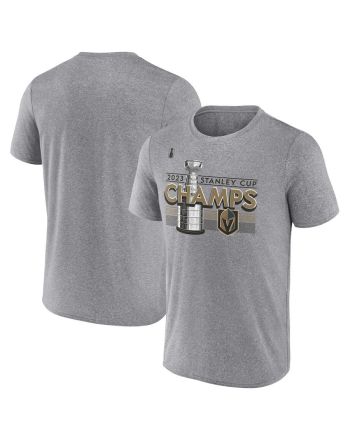 Vegas Golden Knights 2023 Stanley Cup Champions Locker Room Performance T-Shirt - Heather Gray