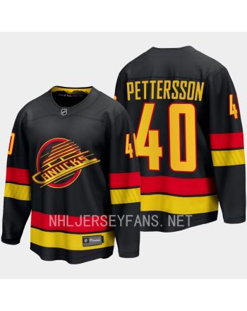 Vancouver Canucks Elias Pettersson 40 2023-24 Alternate Jersey Breakaway Black