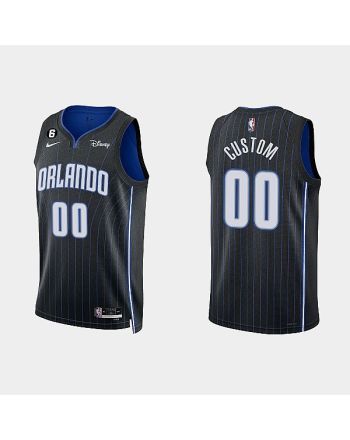 Orlando Magic 00 Custom 2022-23 Icon Edition Black Men Jersey