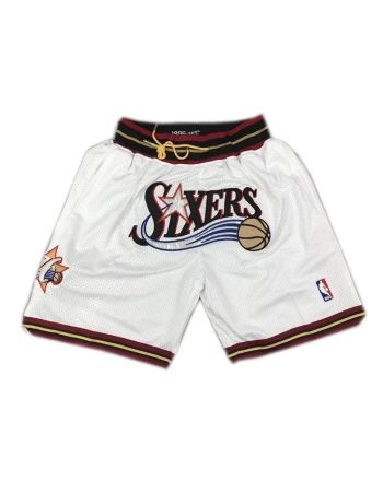 Philadelphia 76ers Bulls NBA Retro Shorts - White