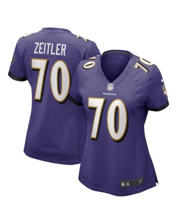 Kevin Zeitler 70 Baltimore Ravens Women's Game Jersey - Purple