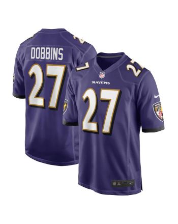 J.K. Dobbins 27 Baltimore Ravens Game Team Jersey - Purple