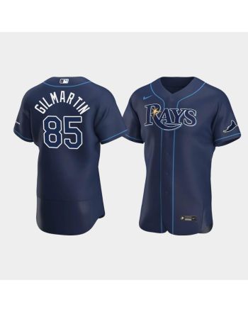 Men's Tampa Bay Rays 85 Sean Gilmartin Navy Alternate Jersey Jersey