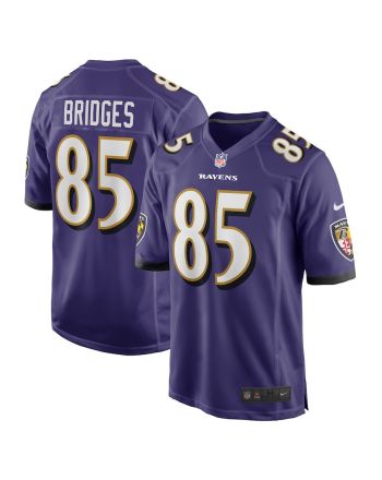 Shemar Bridges Baltimore Ravens Player Game Jersey - Purple