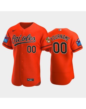 Custom 00 Little League Classic 2022-23 Baltimore Orioles Orange Alternate Jersey