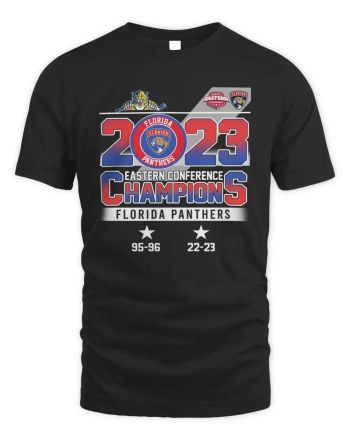 Florida Panthers 2023 Eastern Conference Champions T-Shirt - Black