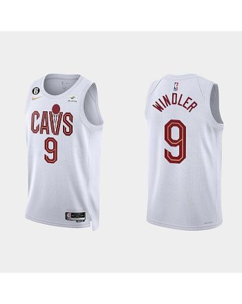 Cleveland Cavaliers Dylan Windler 9 2022-23 Association Edition White Men Jersey Swingman