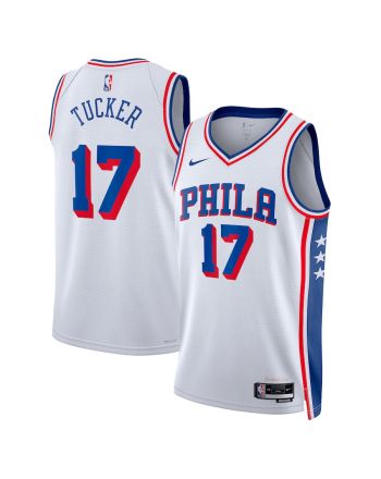 P.J. Tucker 17 Philadelphia 76ers 2023/24 Swingman Jersey - Association Edition - White