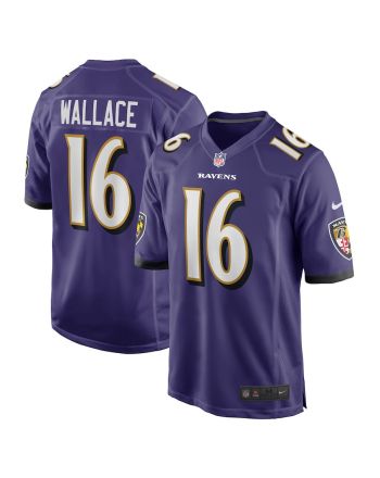 Tylan Wallace 16 Baltimore Ravens Men Game Jersey - Purple