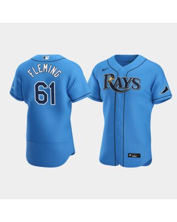 Men's Tampa Bay Rays Josh Fleming 61 Light Blue Alternate Jersey Jersey