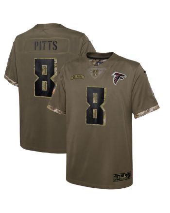 Kyle Pitts Atlanta Falcons 2022 Salute To Service Player Limited Jersey - Olive