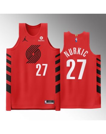 Portland Trail Blazers 27 Jusuf Nurkic Red Jersey 2022-23 Statement Edition