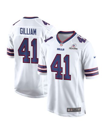 Reggie Gilliam 41 Buffalo Bills 2023 Playoffs Patch Game Men Jersey - White