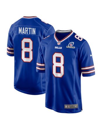 Sam Martin 8 Buffalo Bills 2023 Playoffs Patch Game Men Jersey - Royal