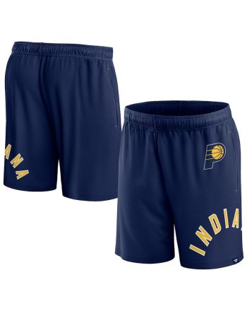 Indiana Pacers Navy Free Throw Mesh Shorts - Men