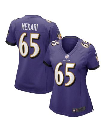 Patrick Mekari Baltimore Ravens Women's Game Jersey - Purple