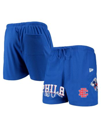 Philadelphia 76ers Team Royal Mesh Capsule Shorts - Men