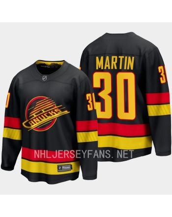 Vancouver Canucks Spencer Martin 30 2023-24 Alternate Jersey Breakaway Black