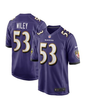 Chuck Wiley Baltimore Ravens Player Game Jersey - Purple