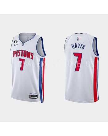 Detroit Pistons Killian Hayes 7 2022-23 Association Edition White Men Jersey Swingman