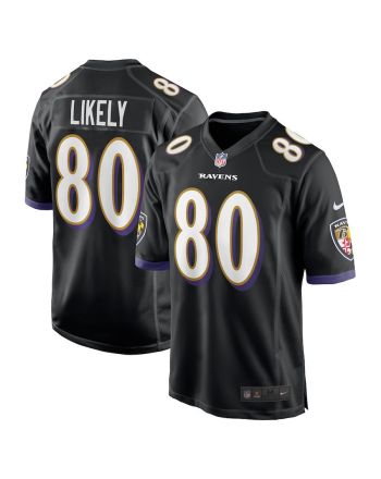 Isaiah Likely 80 Baltimore Ravens Alternate Game Men Jersey - Black