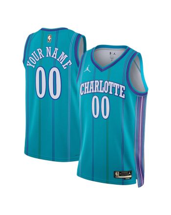 Charlotte Hornets Hardwood Classic Edition Swingman Custom Jersey - Teal