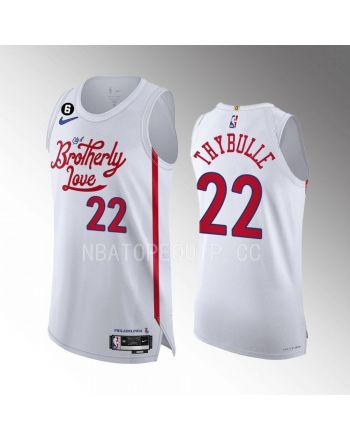 Philadelphia 76ers Matisse Thybulle 22 White Jersey 2022-23 City Edition