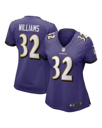 Marcus Williams 32 Baltimore Ravens Women's Game Jersey - Purple