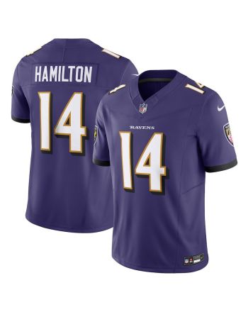 Kyle Hamilton 14 Baltimore Ravens Vapor F.U.S.E. Limited Jersey - Purple