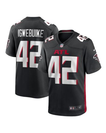 Godwin Igwebuike 42 Atlanta Falcons Men Game Jersey - Black