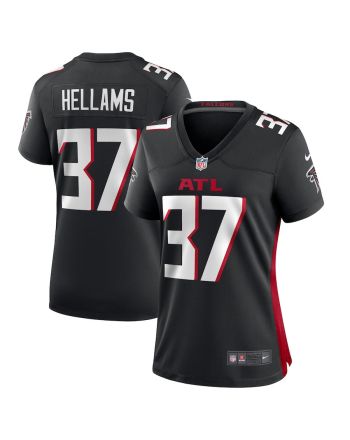 DeMarcco Hellams 37 Atlanta Falcons Women Team Game Jersey - Black