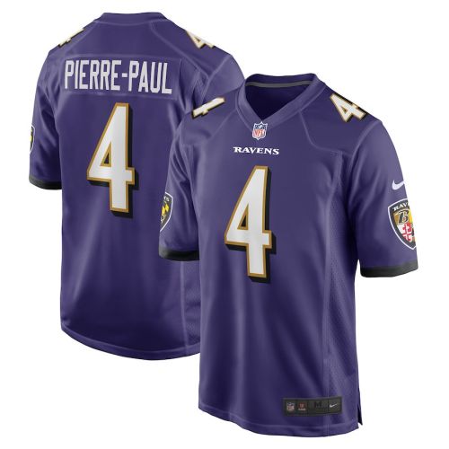 Jason Pierre-Paul 4 Baltimore Ravens Home Game Player Jersey - Purple