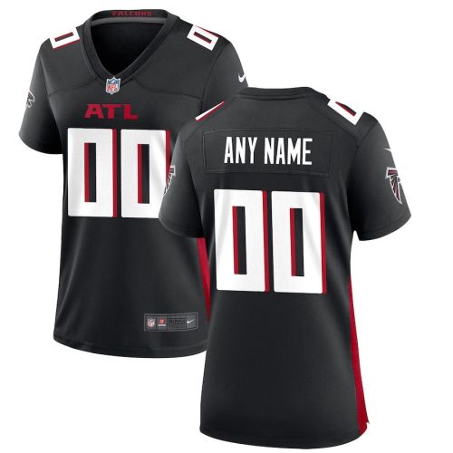 Atlanta Falcons Women's Custom Game Jersey - Black