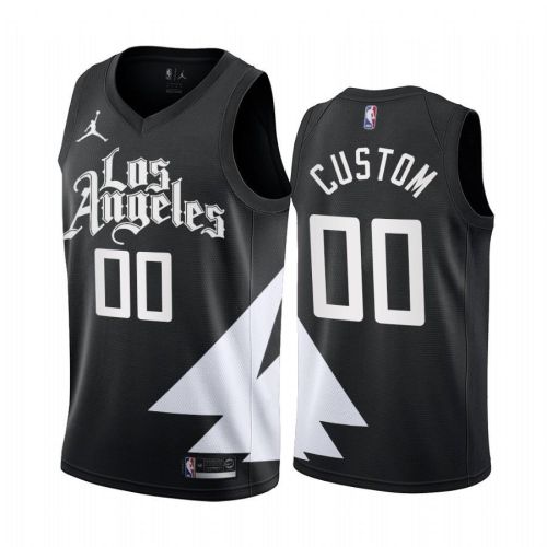 Los Angeles Clippers Custom 2022-23 Statement Edition Black Jersey - Men Jersey